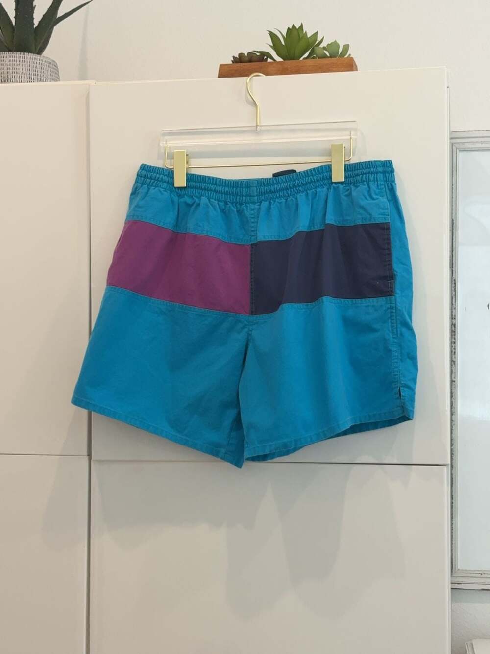 Towncraft Colorblock Swim Trunks Size Large
